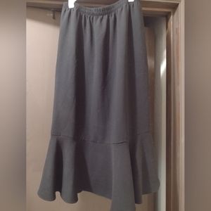 Vintage Black Midi Skirt
